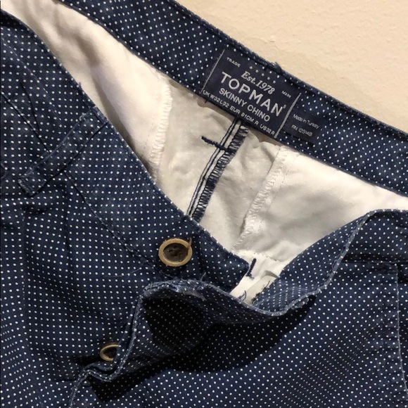 Topman Polka Dot Skinny Chino Pants - Picture 6 of 8